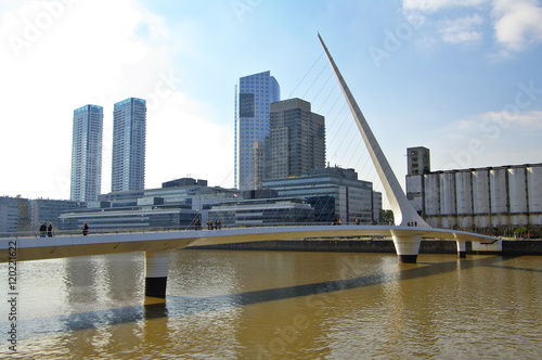 View of Puerto Madero  modern part of Buenos Aires.