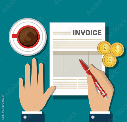 icon invoice form design vector illustration eps 10