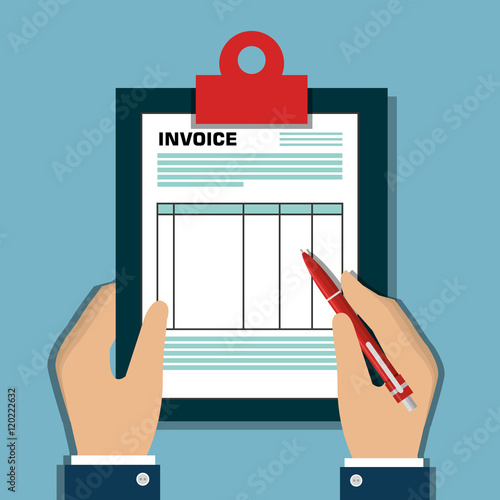 icon invoice form design vector illustration eps 10