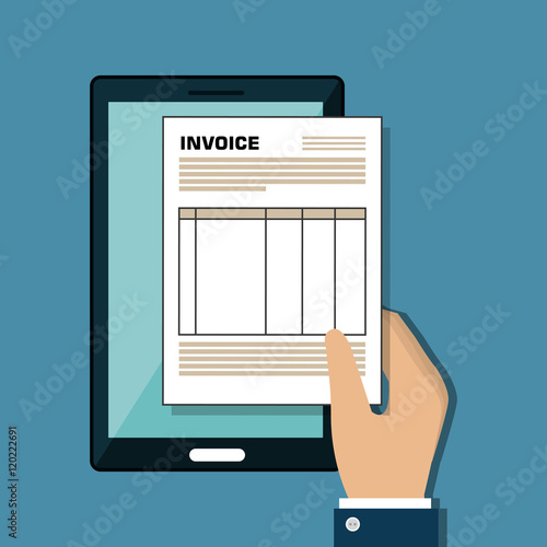 icon invoice form design vector illustration eps 10