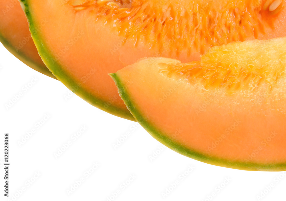 Pieces of a melon of orange color Stock Photo Adobe Stock