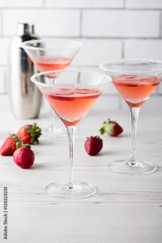 Fresh home made strawberry margarita cocktails Fresh home made strawberry margarita cocktails