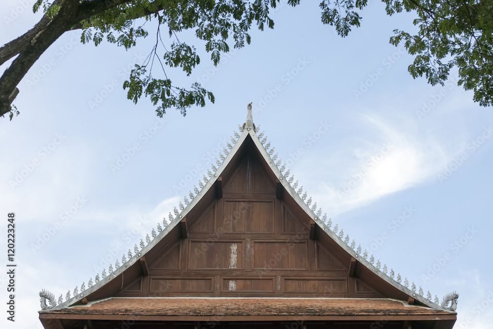 the front of roof Thailand style