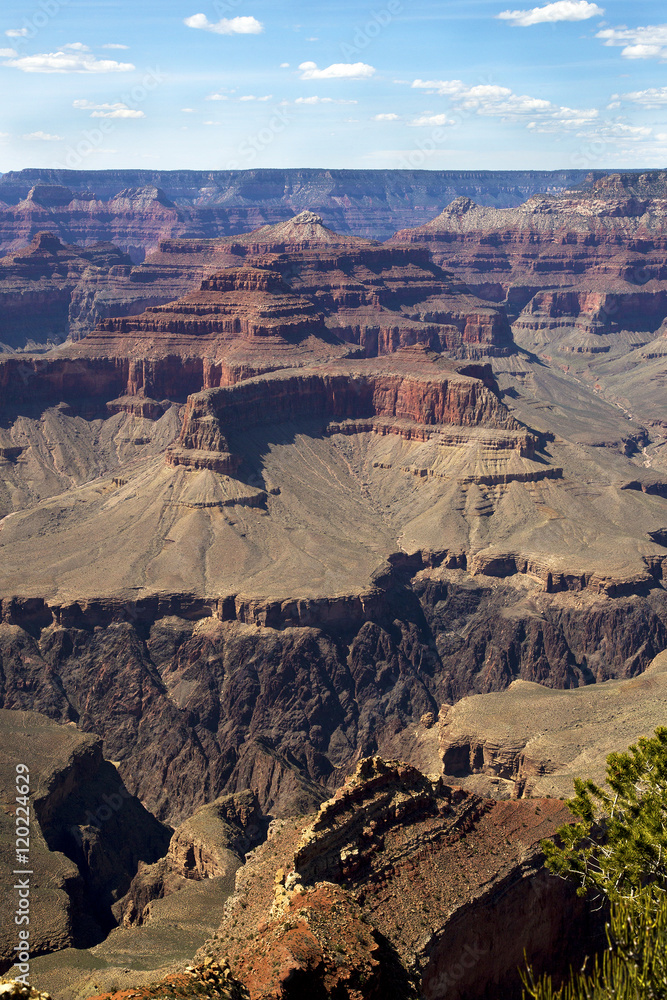 Afternoon view from the South Rim of the Grand Canyon. Afternoon view from the South Rim of the Grand Canyon.