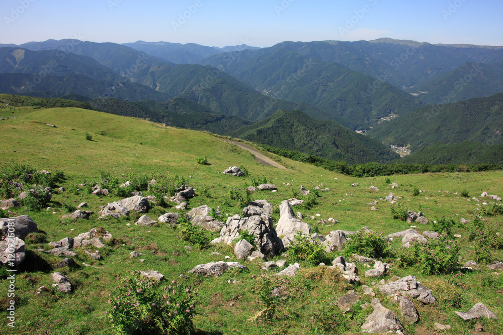 Naklejka premium 四国カルスト