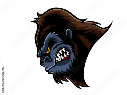 Angry Gorilla Head