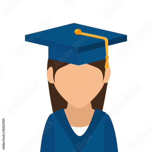 student graduation school set elements design vector illustration eps 10