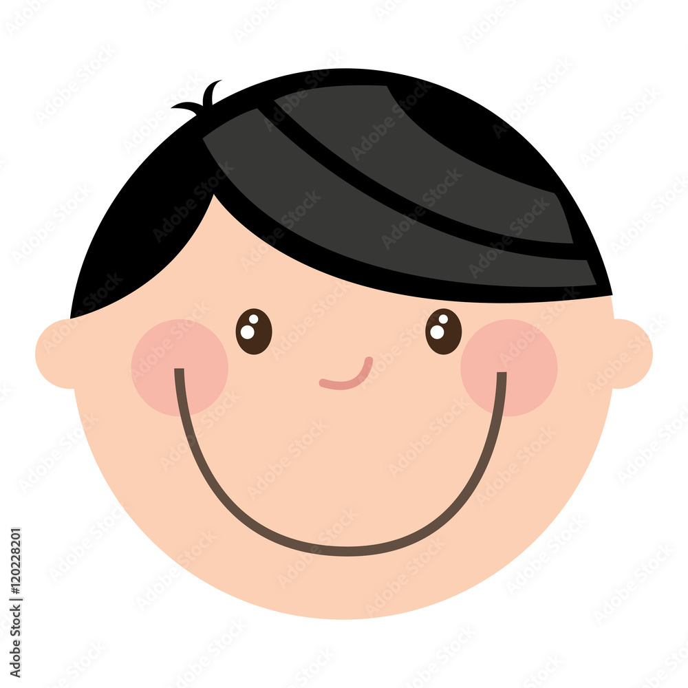 little cute boy isolated icon vector illustration design little cute boy isolated icon vector illustration design