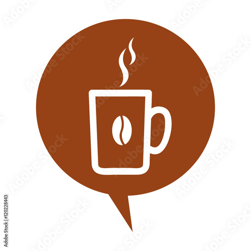 coffee cup delicious isolated icon vector illustration design