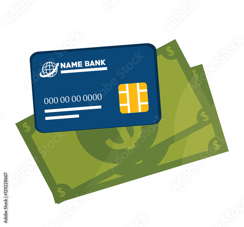 icon credit card e- commerce design vector illustration eps 10