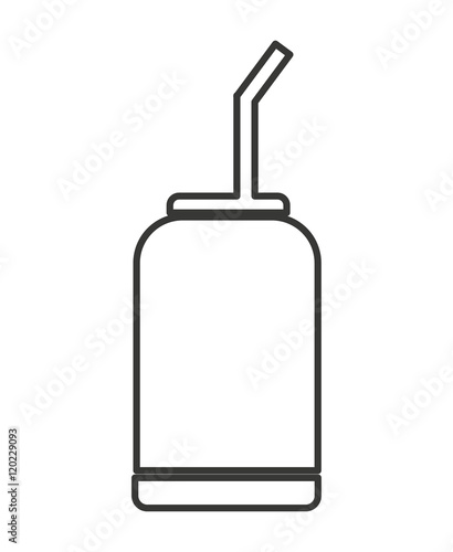 drink glass beverage isolated icon vector illustration design