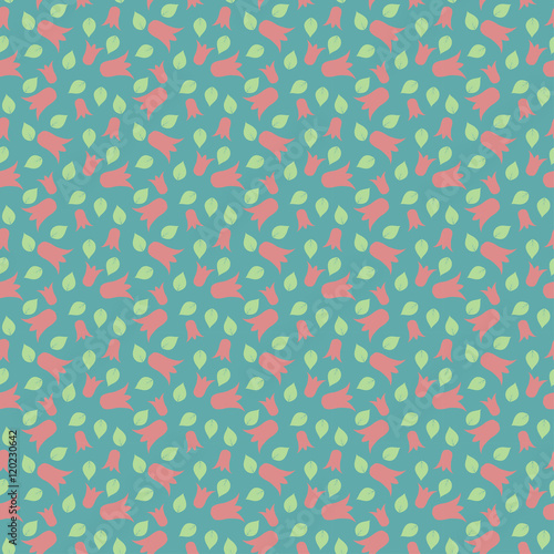 Beautiful ditsy floral seamless background