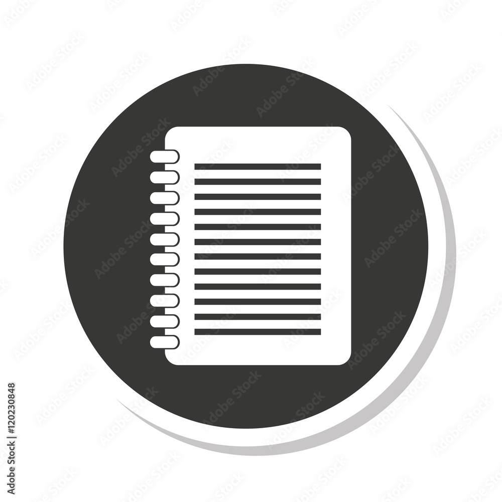 notebook text isolated icon vector illustration design notebook text isolated icon vector illustration design