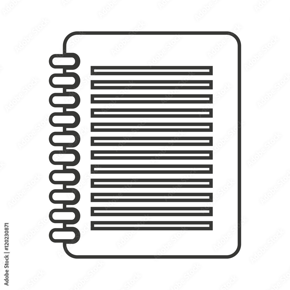notebook text isolated icon vector illustration design notebook text isolated icon vector illustration design