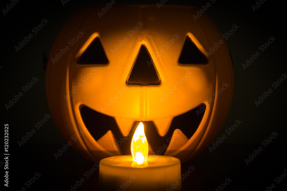 Scary Halloween background with pumpkins Scary Halloween background with pumpkins