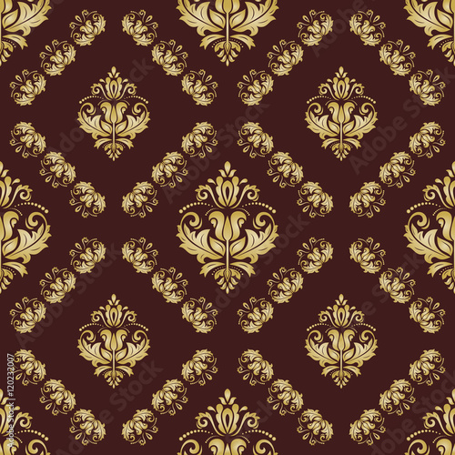 Seamless Wallpaper in the Style of Baroque