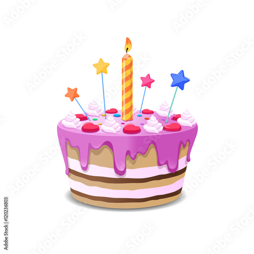 Birthday cake vector