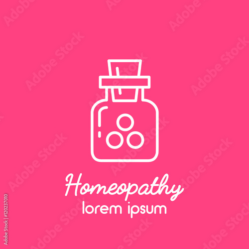 Line Alternative Medicine logo with bottle.