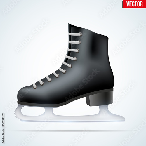 Black classic figure ice skates