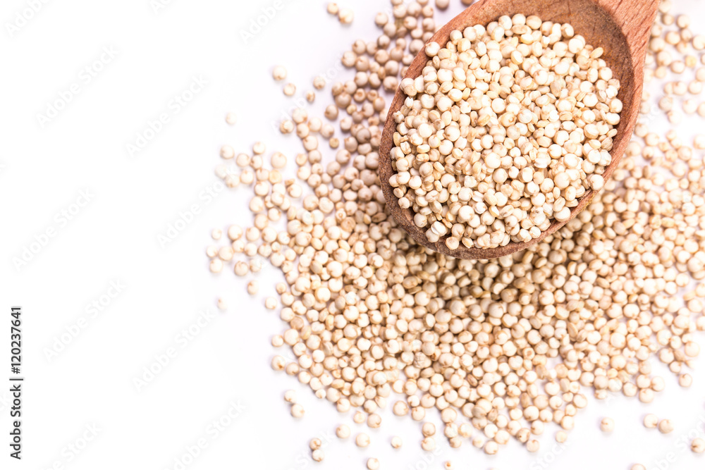 Heap of quinoa, healthy vegan food concept Heap of quinoa, healthy vegan food concept