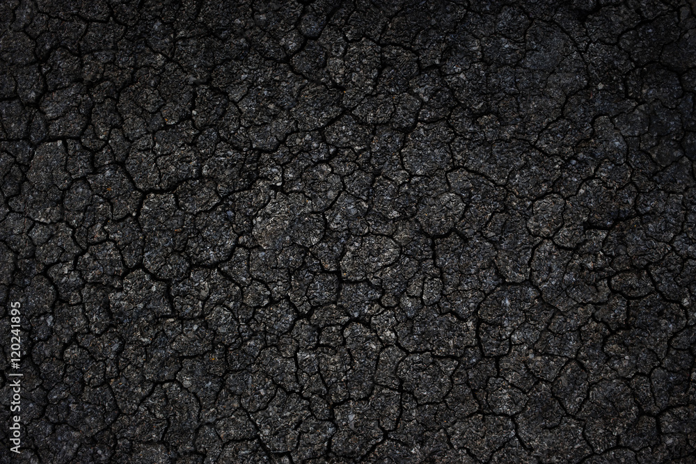 Crack asphalt road texture. - obrazy, fototapety, plakaty 
