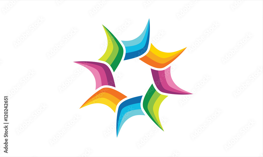 flower color logo flower color logo