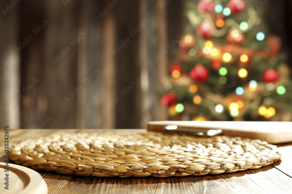 Obraz premium table background xmas 