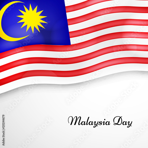 Illustration of Malaysia Flag for Malaysian Day