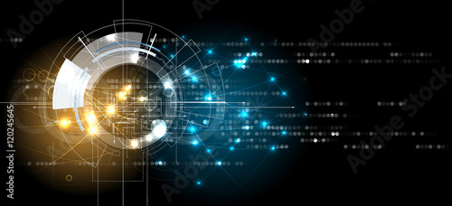 Technology abstract background collection for business solution.