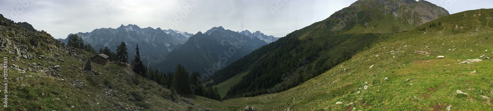 panorama sulle alpi svizzere