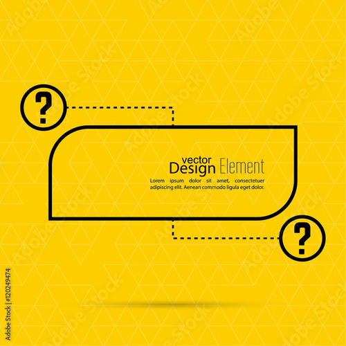 Question mark blank template.