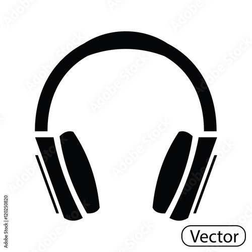 black headphones icon