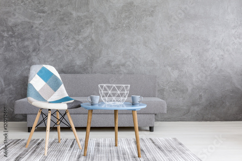 Fotografi Minimalistic coffee spot for big city's flatmates