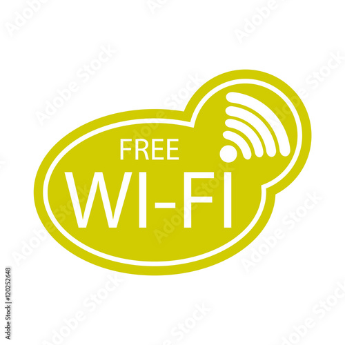 Free Wi-Fi zone vector icon