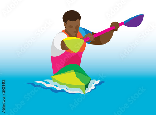 rowing. athlete