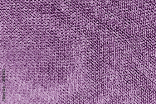 Purple color bath towel texture.