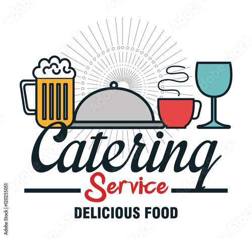 icon catering service food design vector illustration eps 10