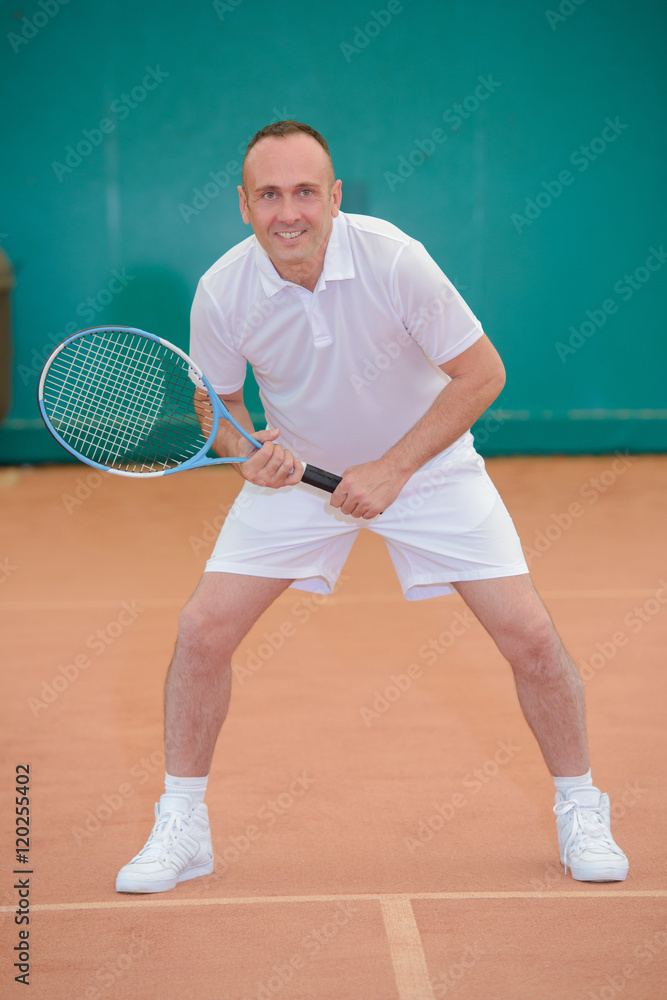 prepared tennis player