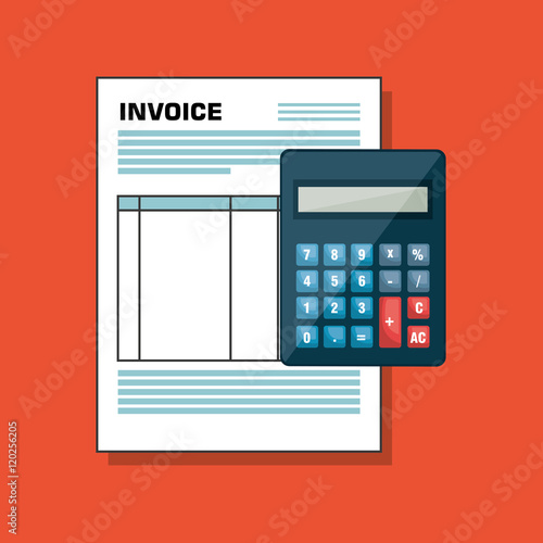 icon invoice form design vector illustration eps 10