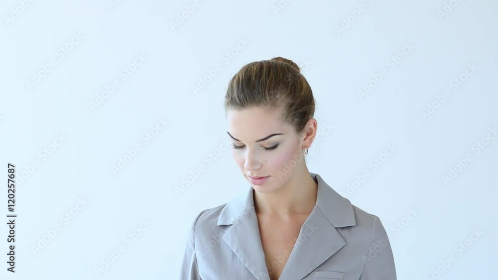 Videoportrait of young businesswoman