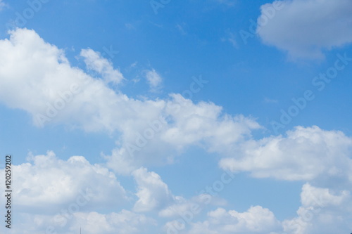 blue sky with clouds white.