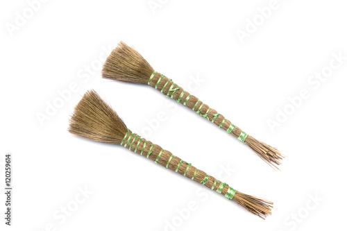 Two Paint brush isolated on a white background