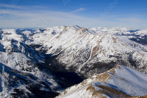 Summit of Mount Elbert Colorado in Winter