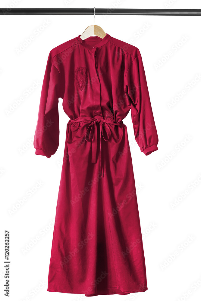 Dress on clothes rack Dress on clothes rack