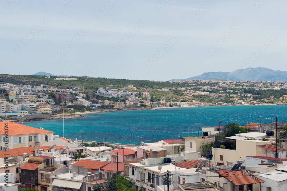 Panoramic view of Rethymno town