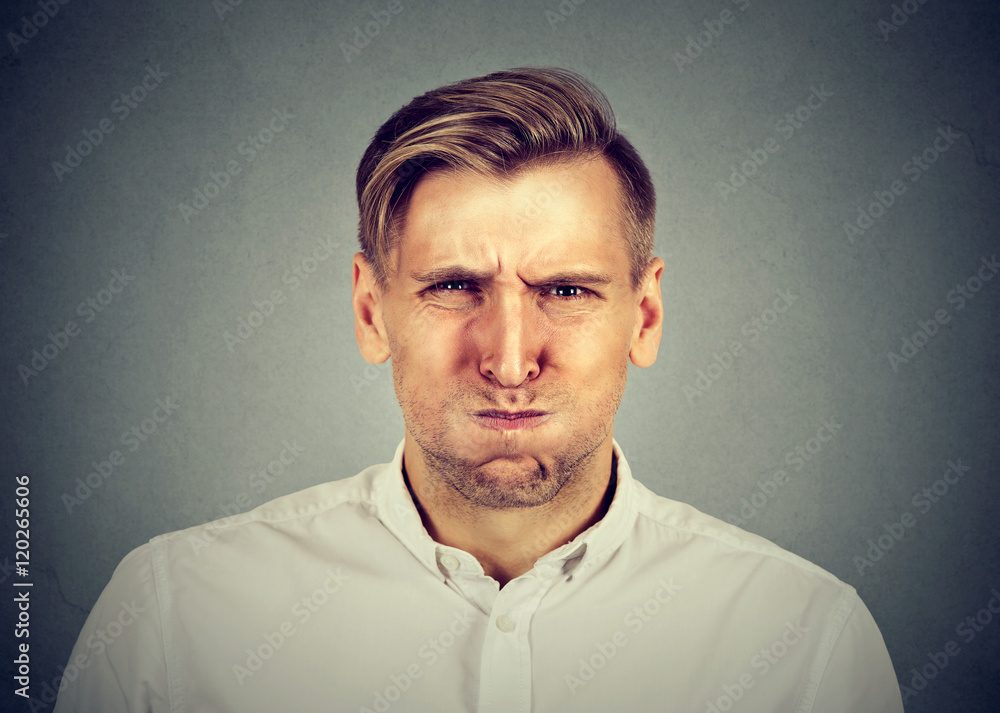 Fototapeta premium angry young man, about to have nervous breakdown