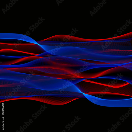 Red Blue black vector design background