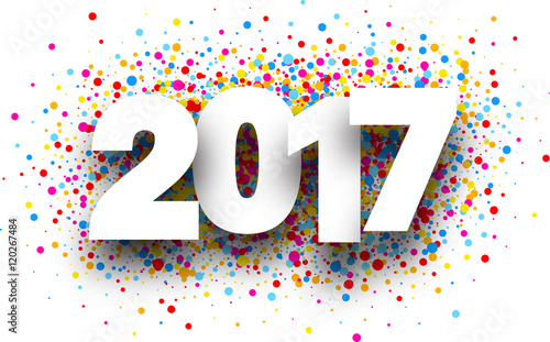 2017 background with drops.