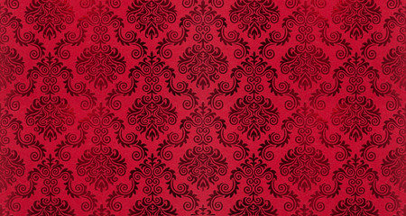 Old damask wallpaper background