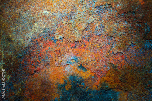 Rusty metal texture or rusty metal background photo